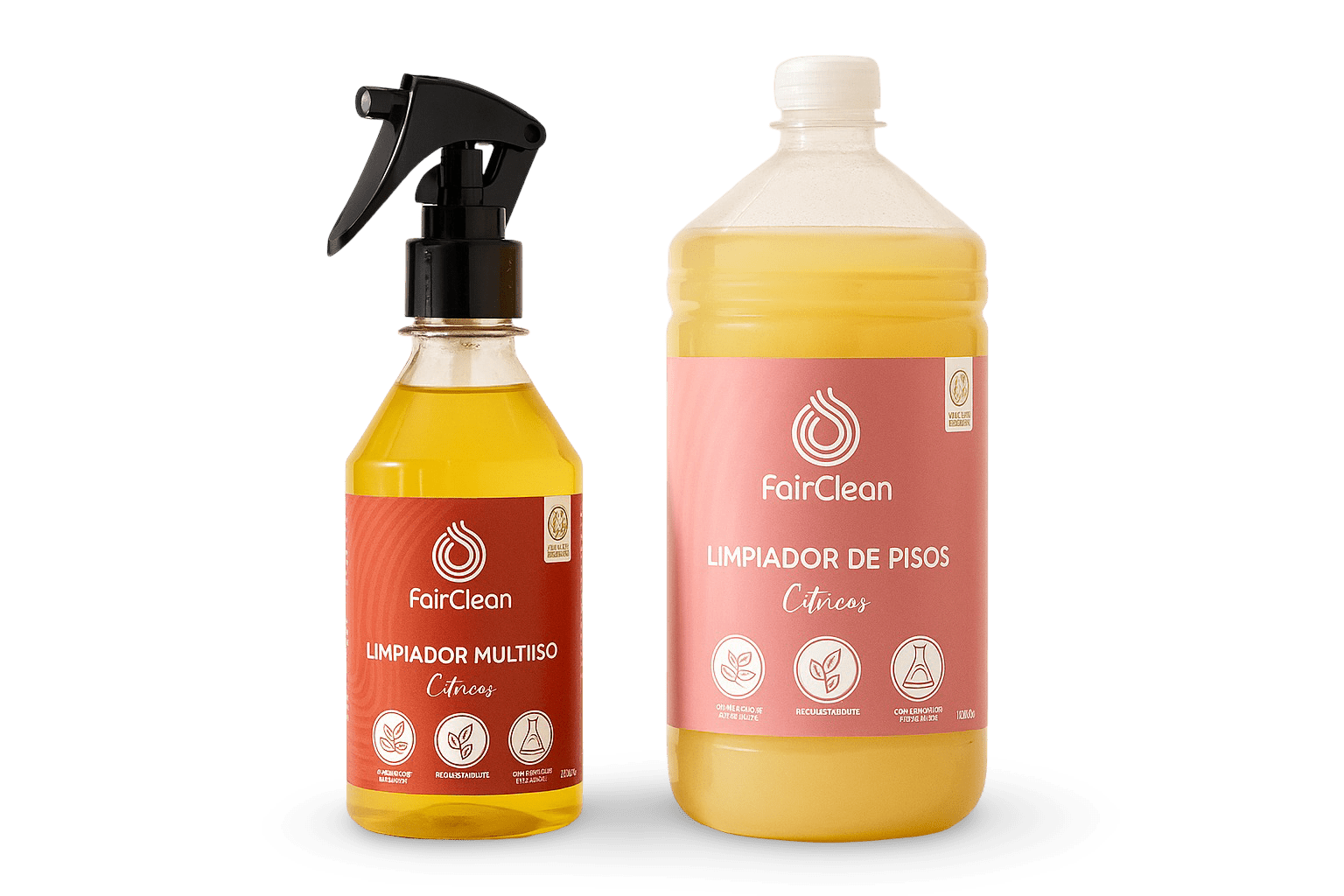 Imagen que muestra el Combo 3 - Pisos y Superficies. Que tiene un multiuso y un limpiapisos.